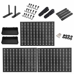 Kannettava reikälevy säilytysjärjestelmä 90x42cm kosteudenkestävä työkaluton modulaarinen