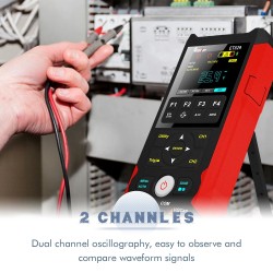 TOOLTOP ET829 OSC kolmitoiminen kannettava 80MHz kaksikanavainen oskilloskooppi tekoälyesikatselu