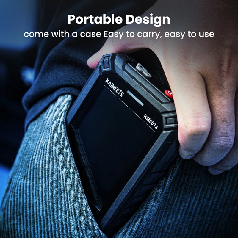 KAIWEETS KM601S älykäs digitaalinen yleismittari todellinen RMS 10000 lukemaa 1200 mAh ladattava akku vastus kapasitanssi