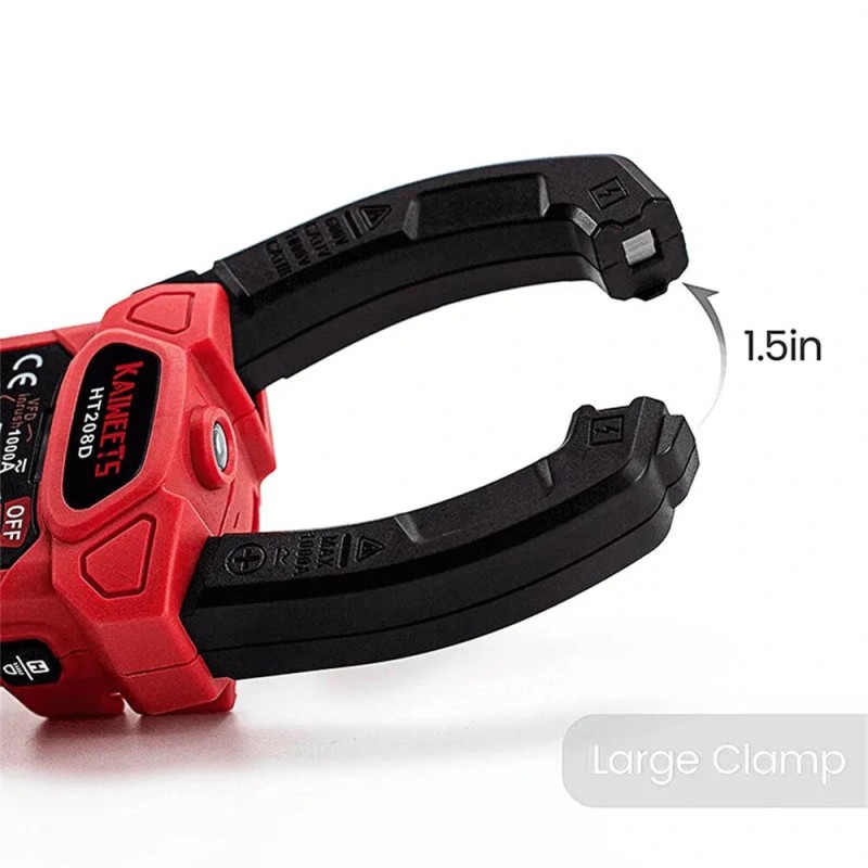 KAIWEETS HT208D virtapihtimittari T-RMS 6000 lukemaa 1000 V NCV-tunnistus LED-taskulamppu teollisuus ja laboratorio