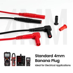 KAIWEETS KET05 pinottava vaihdettava yleismittarin johtosarja 23-osainen herkkä tarkka PVC-eristys 15A 600V