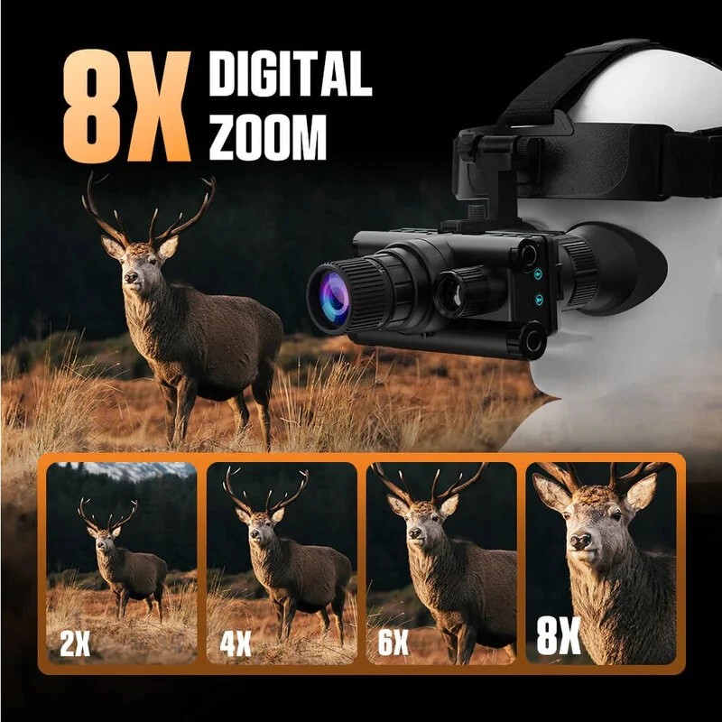 CIGMAN X1 PRO monokulaari yönäkö 40 megapikselin 4K-tallennus 5x optinen 600 metrin OLED IP54