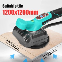 Laatoituskone 18 V 6-nopeuksinen tärinällä ja imulla led-valolla 120x120 cm keraamisille laatoille 2 akkua mukana