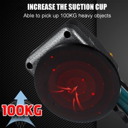 Laatoituskone 18 V 6-nopeuksinen tärinällä ja imulla led-valolla 120x120 cm keraamisille laatoille 2 akkua mukana