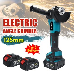 Drillpro 125 mm 18 V harjaton sinimusta kulmahiomakone akku säädettävä nopeus