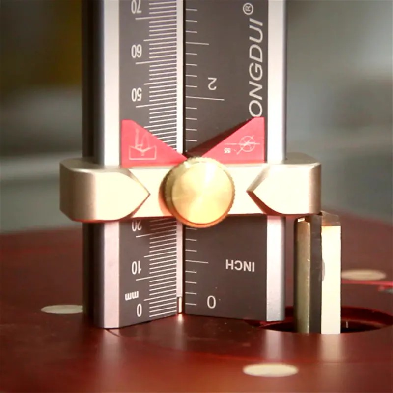 HONGDUI monitoimimittari poraussyvyysmittari poranterän kulmamittari pöytäsahan korkeusmittari