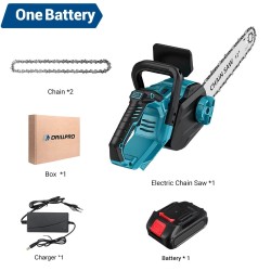 DRILLPRO 12-tuumainen harjaton akkukäyttöinen moottorisaha 1200 watin kevyt kannettava LCD-näyttö Makita-yhteensopiva