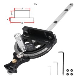 Jiirisahausmittari HONGDUI sopii Bosch Festool Dewalt U T tyyppisille kiskoille mukautettava 140 astetta