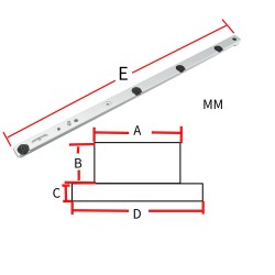 Jiirisahausmittari HONGDUI sopii Bosch Festool Dewalt U/T-tyyppisille kiskoille mukautettava 140 astetta