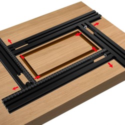 ENJOYWOOD säädettävä monitoiminen jyrsintä- ja urakaiverrusohjain puuntyöstöön