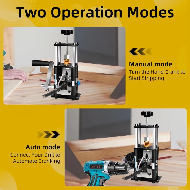 Johdonkuorintakone 0,03–1 tuumaa porakone käsikampi säädettävät kovametalliterät kannettava teräsrunko