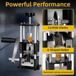 Johdonkuorintakone 0,03–1 tuumaa porakone käsikampi säädettävät kovametalliterät kannettava teräsrunko