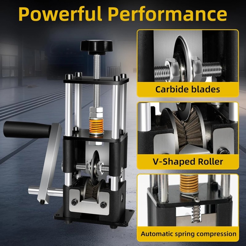 Johdonkuorintakone 0,03–1 tuumaa porakone käsikampi säädettävät kovametalliterät kannettava teräsrunko