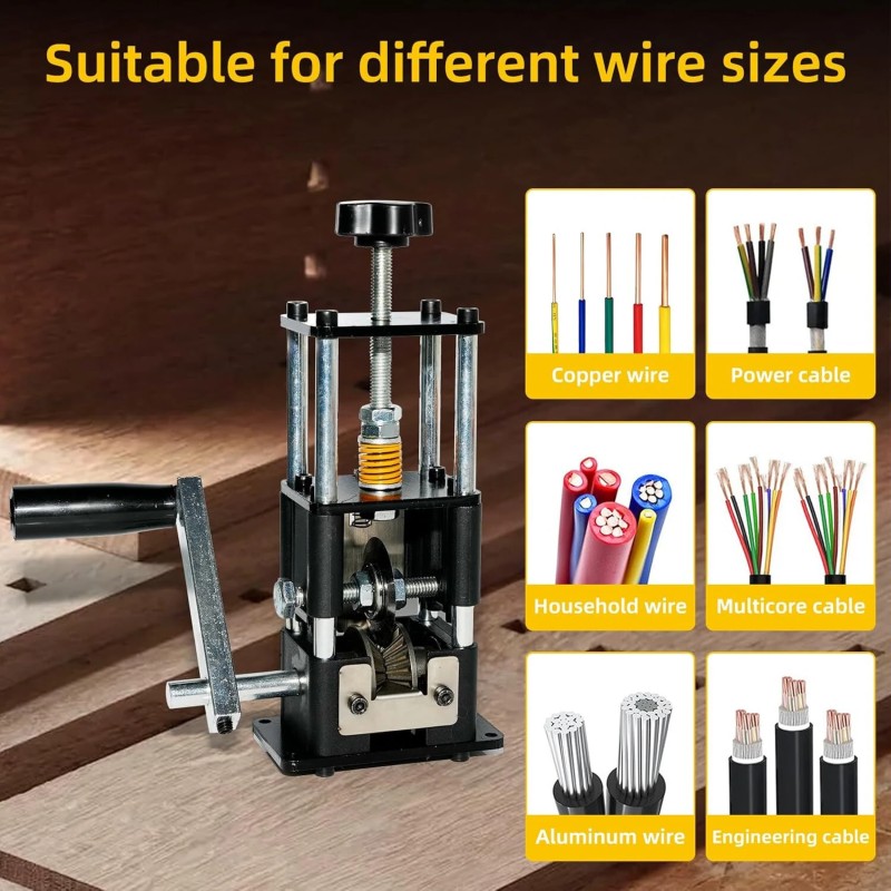 Johdonkuorintakone 0,03–1 tuumaa porakone käsikampi säädettävät kovametalliterät kannettava teräsrunko