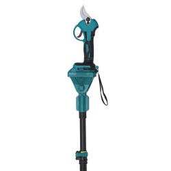 Harjaton oksasakset 250 cm:n teleskooppivarrella 35 millimetrin leikkauskapasiteetti ergonominen akkuyhteensopiva hedelmäpuille