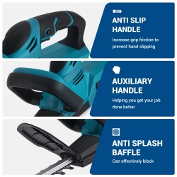 Drillpro sähköinen pensasleikkuri akkukäyttöinen 18V 2000W 15000 kierr./min 510mm SK5-terä säädettävä leikkuupää