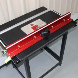 ENJOYWOOD jyrsinpöydän aita säädettävällä lastunpoistolla sopii 19–38 mm paksuisille pöydille