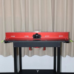 ENJOYWOOD jyrsinpöydän aita säädettävällä lastunpoistolla sopii 19–38 mm paksuisille pöydille