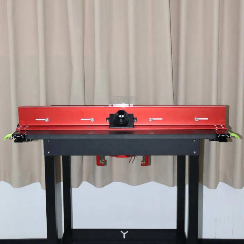 ENJOYWOOD jyrsinpöydän aita säädettävällä lastunpoistolla sopii 19–38 mm paksuisille pöydille