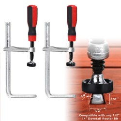 ENJOYWOOD 160x60 mm raskas lohenpyrstöpuristin pehmeällä otteella puusepän työhön