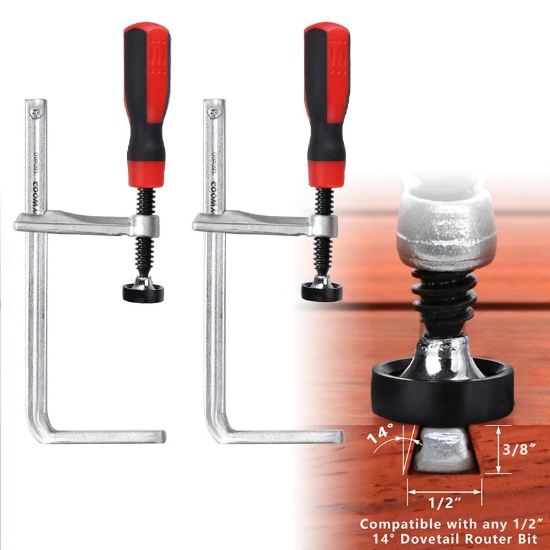 ENJOYWOOD 160x60 mm raskas lohenpyrstöpuristin pehmeällä otteella puusepän työhön