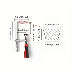ENJOYWOOD 160x60 mm raskas lohenpyrstöpuristin pehmeällä otteella puusepän työhön
