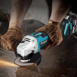 Drillpro akkukäyttöinen 18V 800W harjaton kulmahiomakone 125mm nelivaihteinen