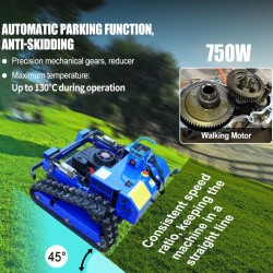 Kauko-ohjattava ruohonleikkuri AWY-550 550 mm leikkuuleveys Loncin 224 cm3 moottorilla 45° nousukyky