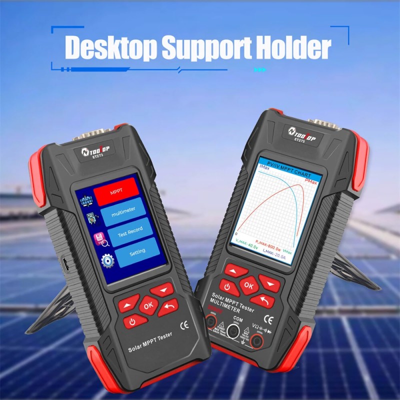 AV TOOLTOP ET273 ET275 aurinkotestaaja 2000W MPPT kannettava yleismittari tehomittari