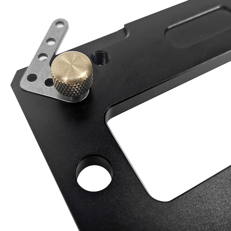 Fonson alumiiniseos minikisko yhdeksänkymmenen asteen neliöohjain puuntyöstökisko