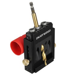 ENJOYWOOD XK4 taskureikäjigi sarja alumiiniseoksesta valmistettu säädettävä puuntyöstön porausopas kulmareikiin poranterällä