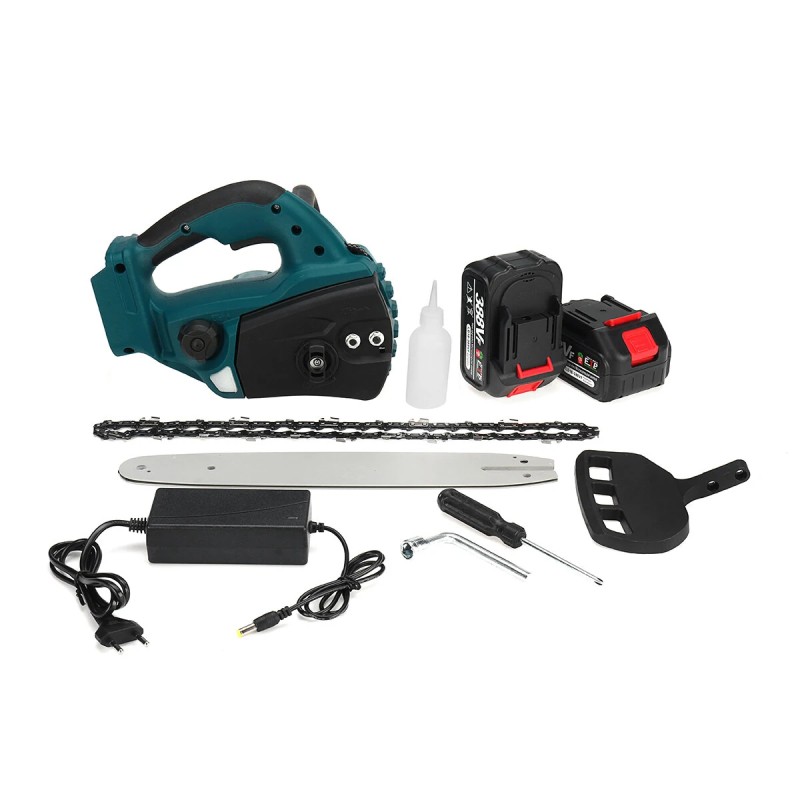 VIOLEWORKS 5000 wattia 10 tuuman kannettava ladattava harjaton sähköketjusaha sisältää yhden akun EU-pistoke