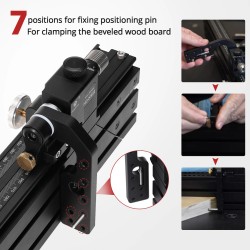 HONGDUI HD-KS22 alumiininen jatkettu jiirisahausvaste jiirisahauspöytään ja jyrsinpöytään