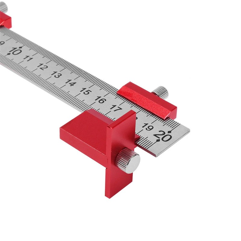 ENJOYWOOD punainen alumiiniseos metrinen ja tuumainen kaapin kahvojen 5 mm poranohjainjigi