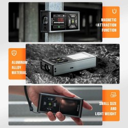 CIGMAN CD-60G kaksisuuntainen vihreä lasermittalaite 120 metrin korkean tarkkuuden 2,4 tuuman näytöllä