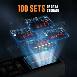 CIGMAN CD-60G kaksisuuntainen vihreä lasermittalaite 120 metrin korkean tarkkuuden 2,4 tuuman näytöllä