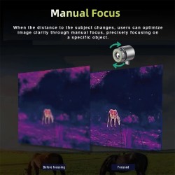 TOOLTOP M7 lämpökamera 256x192 10 mm yövisio Android-yhteensopiva manuaalitarkennus pitkän kantaman havaitseva