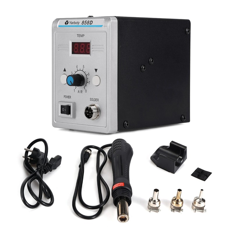 Kuumailmapuhallin 858D BGA korjausasema 220V 700W kuumailmapistooli juotokseen SMD SMT