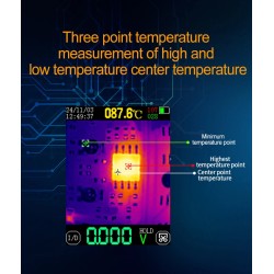 TOOLTOP ET14S/ET14SPRO lämpökamera-yleismittari ja piirikorttitesteri ISR 240x240 −20–+550°C 25Hz 1000V tasajännite 10A