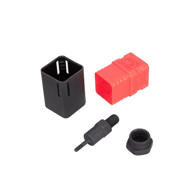 Niittimutteripihdit seosteräksellä ergonomisella kumikahvalla koot M3 M4 M5 M6 M8 M10 M12 ja 70 mutteria