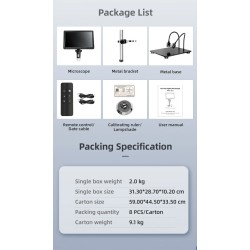 Mustool DM13 10,1 tuumaa digitaalinen mikroskooppi 1500x 1080p 20M 8 LED C-tyyppi reaaliaikainen katselu