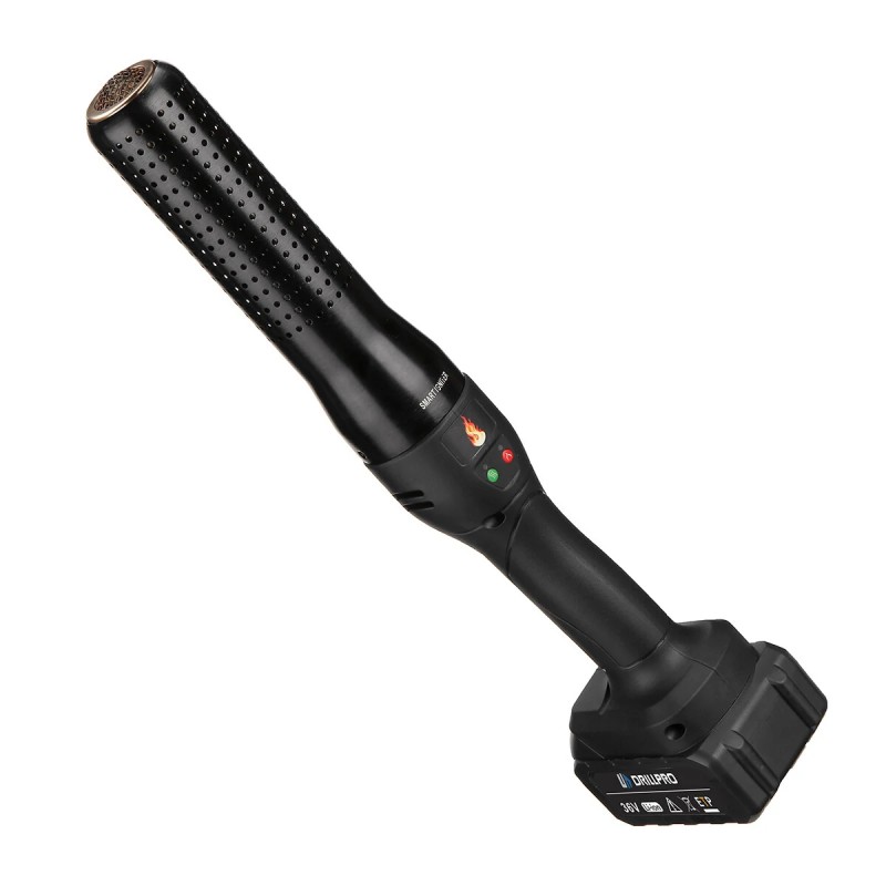 Drillpro 36V akkuinen ilmasytytin 460W 220 l/min grillille briketeille takkaan kemikaaliton