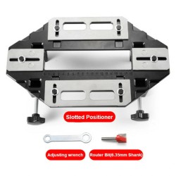 Alumiiniseoksinen oven saranajigi ja uranpaikannus lukkorungon asennukseen