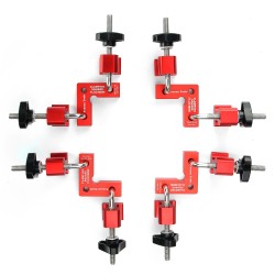 ENJOYWOOD 4-osainen 90 asteen puuntyöstö kulmapuristimet setti