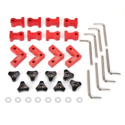 ENJOYWOOD 4-osainen 90 asteen puuntyöstö kulmapuristimet setti