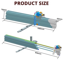 HONGDUI tarkkuusjiirisaha pöytäsirkkeliin pidennetty aidalla 0,02 mm mikrosäädettävä pysäytin jyrsinpöydän kulman säätö