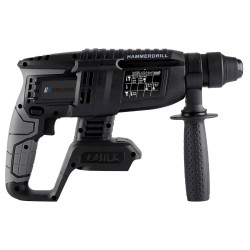 Akkukäyttöinen 18 V poravasara 6500 rpm 4800 iskua/min SDS-kiinnike nelitoiminen purkuun ja poraukseen