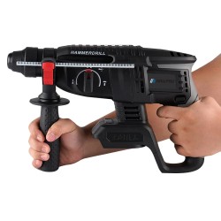 Akkukäyttöinen 18 V poravasara 6500 rpm 4800 iskua/min SDS-kiinnike nelitoiminen purkuun ja poraukseen