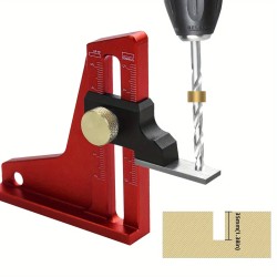 Puuntyöstön säädettävä korkeusmittari 0–50 mm kaksoisasteikolla tarkka pöytäsahan ja jyrsimen säätöihin