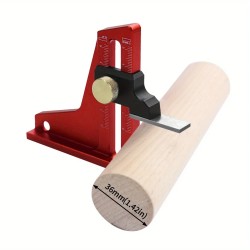 Puuntyöstön säädettävä korkeusmittari 0–50 mm kaksoisasteikolla tarkka pöytäsahan ja jyrsimen säätöihin